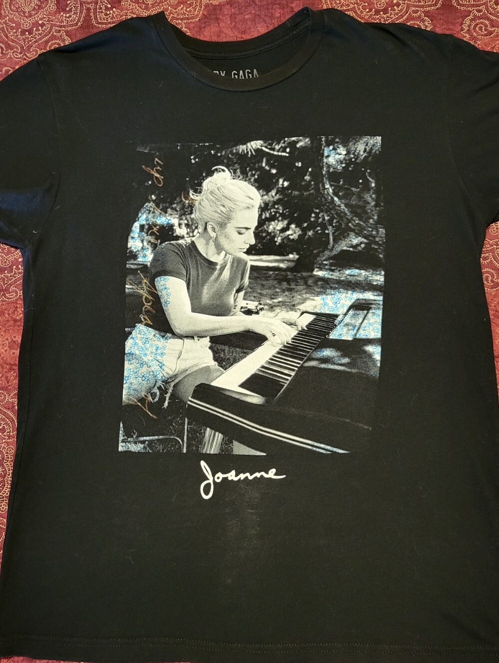 Lady Gaga, Medium Joanne T-shirt, bought thru her website.